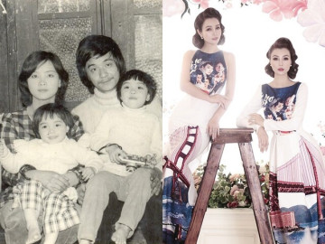 Cô Trúc Mai Thu Huyền khoe ảnh gia đình: Mẹ ruột thời trẻ xinh như mộng, hai con gái đều thừa hưởng gen cực phẩm