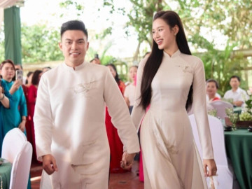 Đỗ Thị Hà được khen khéo chọn giày để không cao lấn át chồng