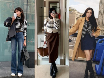 Áo kẻ ngang phủ sóng khắp nơi: 10 kiểu phối đồ giúp chị em tuổi nào diện cũng trông trẻ trung, sành điệu
