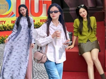 Midu dạo này giấu tiệt body mê người với đồ rộng thùng thình, khác hẳn lúc xưa mặc gợi cảm đi dạy