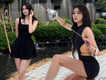 Đẹp - "Hoa khôi đấu kiếm" được ví như bản sao của Hoa hậu Đỗ Thị Hà, sở hữu "cặp kiếm Nhật" thon dài đẹp hút hồn
