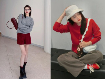 4 công thức phối đồ đỏ không dừ, giúp nàng diện lên trông sành điệu và hack tuổi mùa Giáng Sinh này