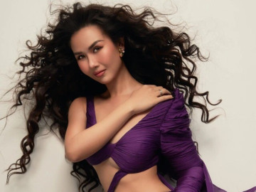 Loạt ảnh quyến rũ của Võ Hạ Trâm khiến chồng Ấn Độ "nhận không ra"