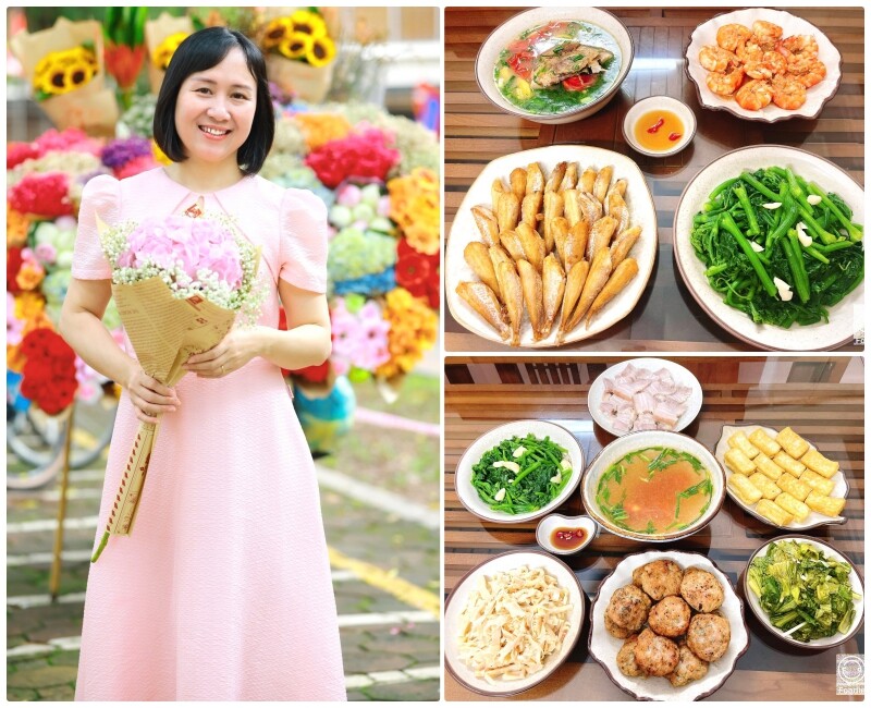 Là bà mẹ đảm đang, thích nấu ăn nên chị Thu Hằng (Hà Nội) rất thường xuyên vào bếp. Những mâm cơm chị nấu luôn đa dạng món, ngon miệng, bắt mắt và giàu dinh dưỡng. Hãy cùng tham khảo các bữa ăn nhà chị Hằng dưới đây: