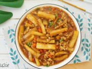 Bếp Eva - Đi chợ gặp "vua của các loại rau" này mua ngay, về xào chung với thịt băm vừa ngon rẻ lại đại bổ