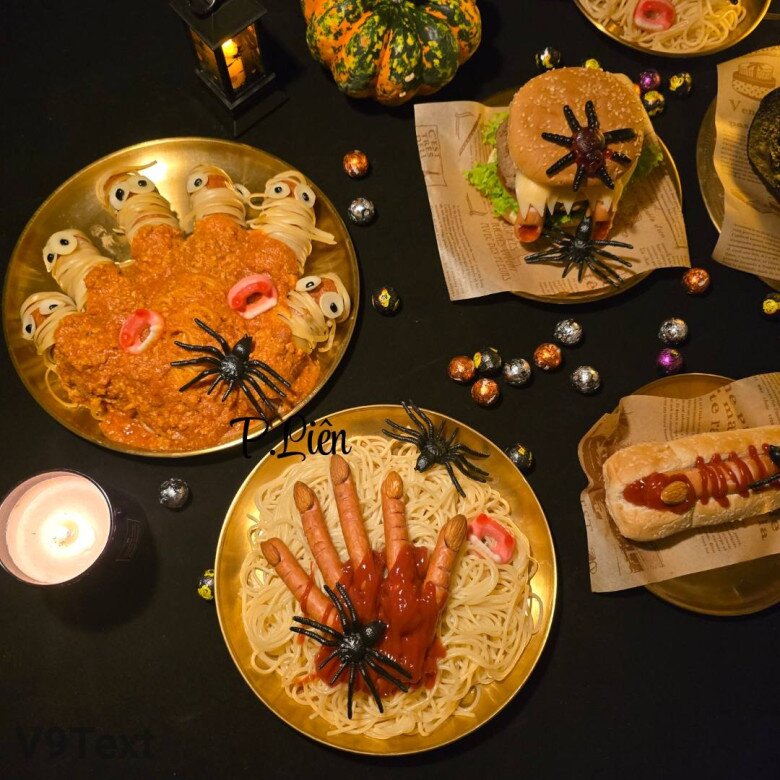 Mâm tiệc Halloween bé mê tít của mẹ đảm: Vừa rùng rợn nhẹ, vừa ngon khó cưỡng, làm trong 2,5 tiếng - 4
