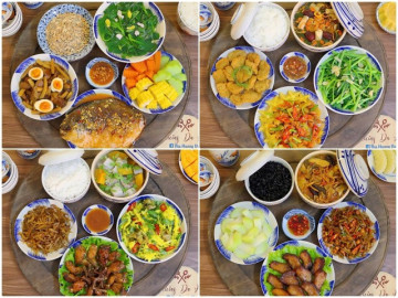14 mâm cơm không thể đủ đầy hơn của mẹ đảm, ai bí món tham khảo ngay nhé!