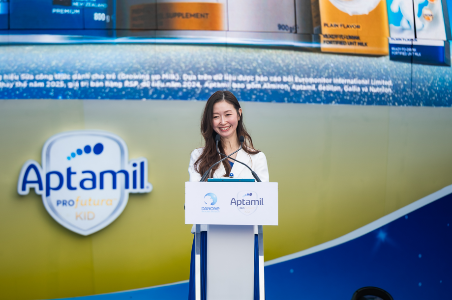 Bà Korakot Vuthihirunthamrong (Mimi), đại diện Danone chia sẻ tại sự kiện.