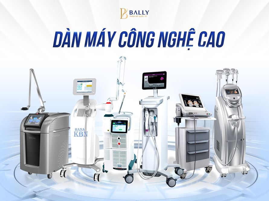 Dàn máy công nghệ cao tại Bally.