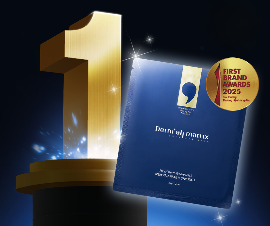 Dermal Matrix vinh dự giành vị trí số một trong hạng mục Mặt nạ cao cấp tại Giải thưởng Thương hiệu hàng đầu Hàn Quốc 2025