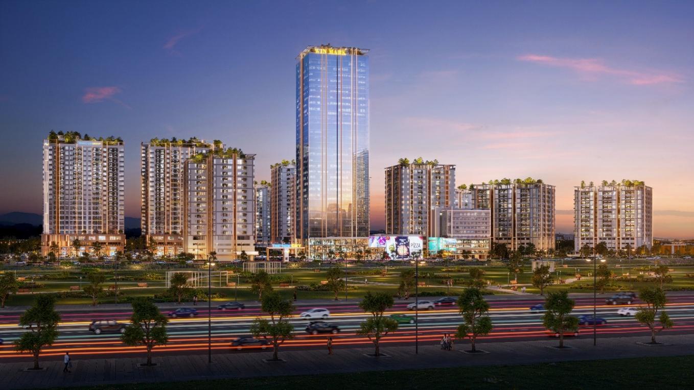  Toàn cảnh đại đô thị The Win City với quy hoạch bài bản, pháp lý hoàn chỉnh, sẵn sàng bước vào giai đoạn thương mại với phân khu Victory Heights được phát triển đầu tiên.