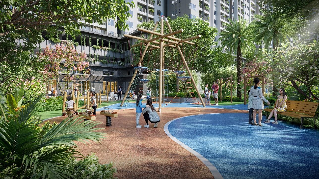 Không gian tiện ích được đầu tư đồng bộ, hướng đến chất lượng sống bền vững cho cộng đồng cư dân trẻ và gia đình trẻ tại cửa ngõ Tây Sài Gòn.