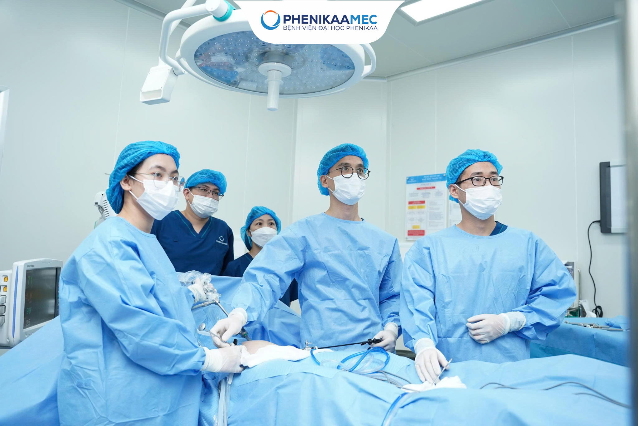 U xơ tử cung có thể mổ nội soi giúp giảm nguy cơ chảy máu, liền sẹo nhanh, phục hồi tốt, không gây mất thẩm mỹ