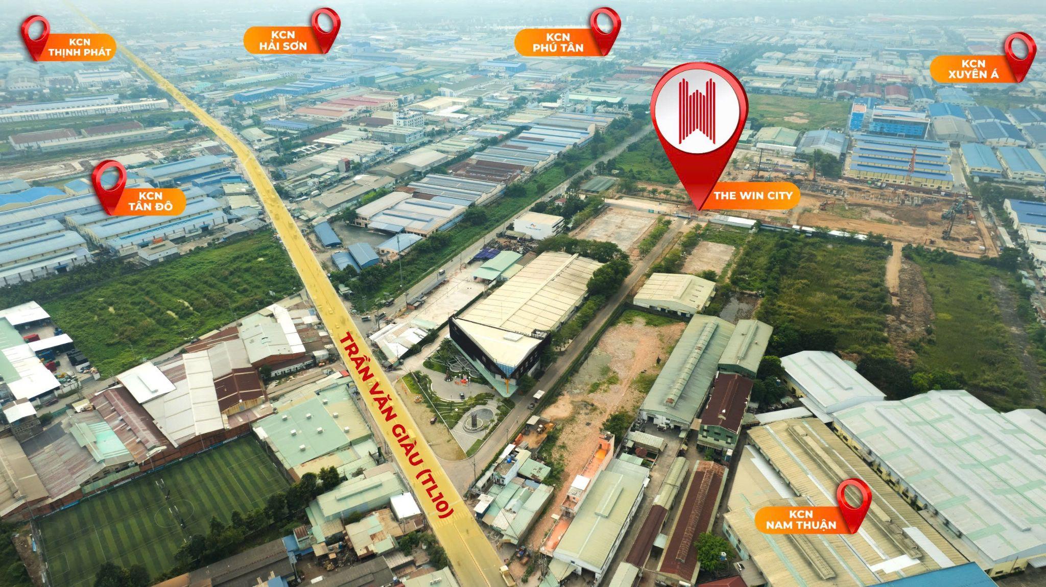The Win City nằm ngay thủ phủ bất động sản công nghiệp Miền Nam. Nguồn: Thắng Lợi Group