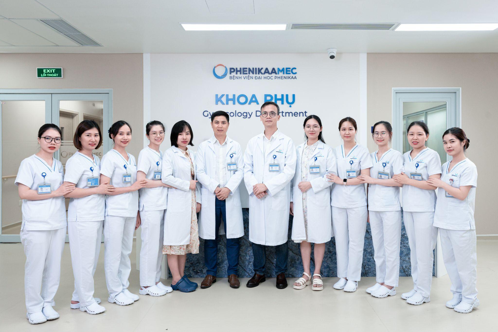 Đội ngũ bác sĩ và điều dưỡng của Khoa Phụ giàu kinh nghiệm tận tình chăm sóc sức khỏe phụ nữ