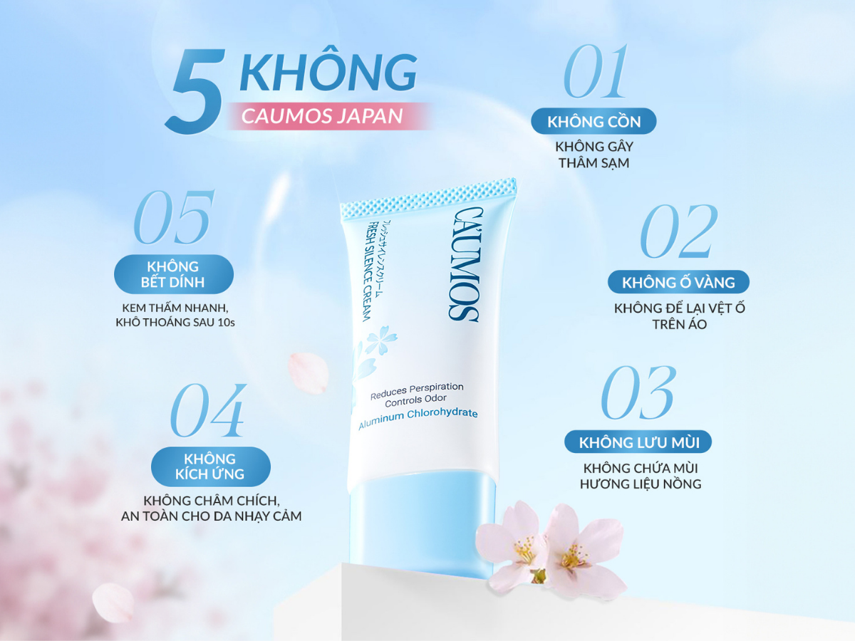 Cam kết 5 Không của Caumos - đảm bảo sự an tâm tuyệt đối