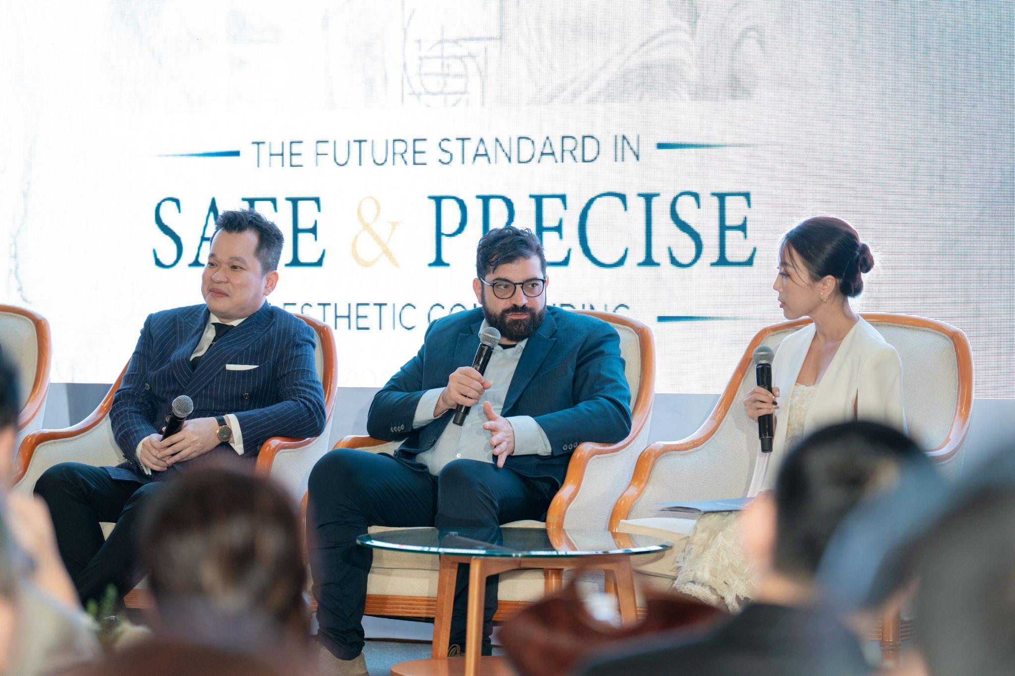 TS.BS Nguyễn Thiện Khanh cùng Dr.Fadi Hamadani trong phiên thảo luận của hội nghị