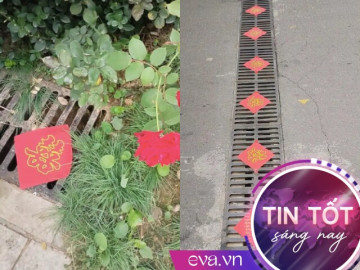 Độc lạ đám cưới dán chữ “Hỷ” trên nắp cống, lý do khiến ai cũng bất ngờ
