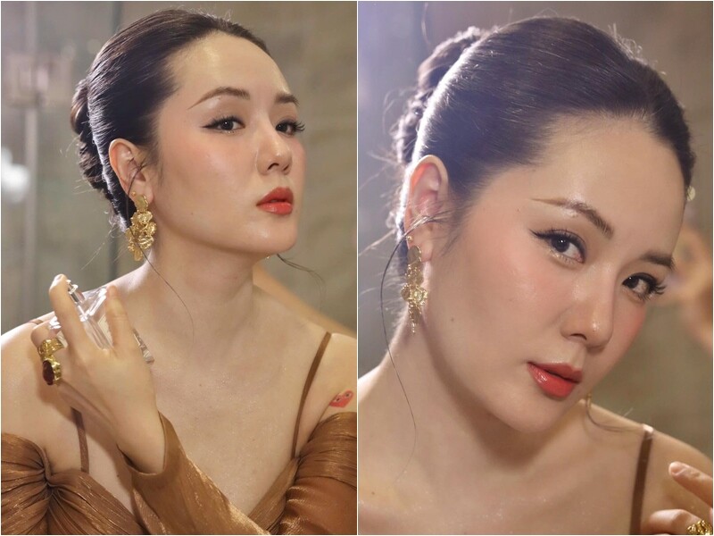 Mới đây, ca sĩ Phương Linh khiến mạng xã hội dậy sóng khi đăng tải bộ ảnh hậu trường với phong cách gợi cảm, làn da lấp lánh và vẻ đẹp mong manh đặc trưng.
