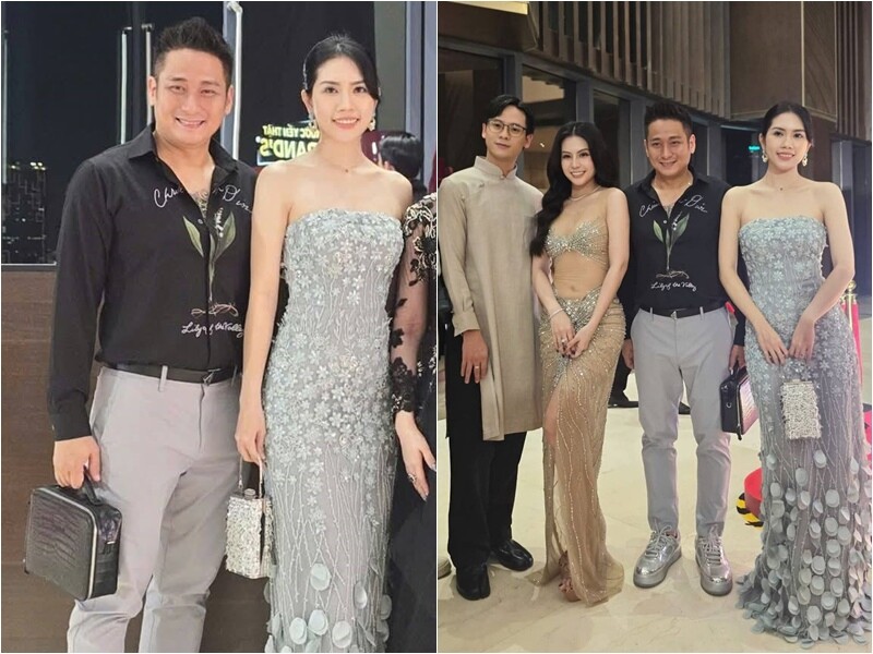 Mới đây, diễn viên Minh Tiệp đăng tải hình ảnh cùng vợ tham dự một sự kiện. Bà xã Thùy Dương của anh ngay lập tức gây chú ý khi diện trang phục thanh lịch, lối trang điểm nhẹ nhàng nhưng lại toát lên khí chất mặn mà, đoan trang của một phụ nữ viên mãn.