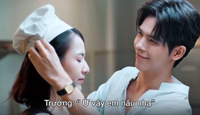 Một đoạn thoại của cặp đôi “Gió ngang khoảng trời xanh” cho thấy nữ chính thích ăn cơm nhà và vào bếp nấu cho bạn trai của mình.