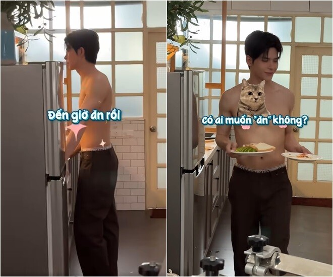 Ở một tình huống khác, sau lần ăn bữa cơm nhà và qua đêm với nhau, sáng hôm sau, cô bạn của Phương Oanh tỉnh dậy hạnh phúc khi thấy người thương đang đứng bếp nấu bữa sáng. Đó là một bữa sáng nhanh gọn với bánh mì, trứng và những lát bơ. Denis Đặng hài hước: “Ăn một bữa cơm nhà, trả 1 bữa sáng”.