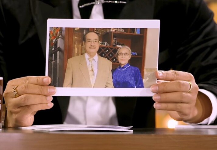 Hình ảnh nghệ sĩ Thanh Hiền và ông xã U80.