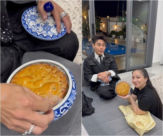 Bình luận bên dưới, Khánh Vân cho biết: Thiệt lòng là em chưa nghĩ tới khúc đó… cái bình đựng bánh mứt… Dạ, cái bình để đựng bánh mứt, hạt dưa cũng dễ thương lắm á anh ơi… Em chúc anh và gia đình Trung thu ấm áp ạ. Puka cũng phải thú thật: “Em cũng điếng hết người, cầm vô thang máy ai cũng nhìn”.