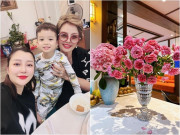 Nhà đẹp - Vợ trẻ kém 17 tuổi của Bằng Kiều không biết cắm hoa, được mẹ chồng gọi video hướng dẫn từng chút một