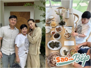 Bếp Eva - Vợ cũ Đàm Vĩnh Hưng và con trai được Hồ Ngọc Hà nấu ăn tiếp đón, ái nữ Lisa cũng khéo giống mẹ