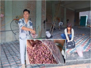 Nhà đẹp - Vợ chồng Mạnh Trường rải đá thạch anh khắp sàn biệt thự lớn đang xây để làm gì?