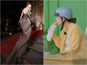 Giải trí - Con gái Đại tá mặc đồ ngủ, đội mũ bảo hiểm gặm bánh mì lề đường: Từng được cả fan Trung khen "đẹp phát sáng"