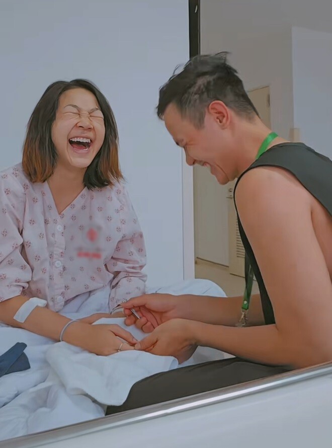 Ông xã muốn hiến thận cứu vợ nhưng mới đầu Hoàng Yến không đồng ý.