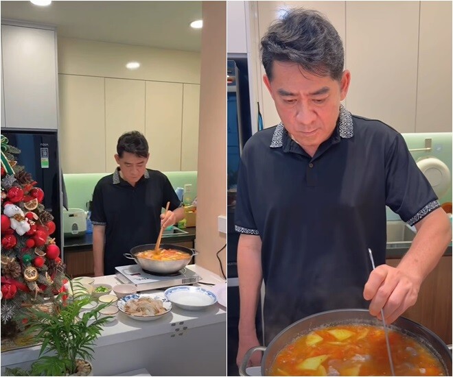 Dù mới hồi phục, Huỳnh Anh Tuấn vẫn chăm ra vlog nấu ăn vì nhớ niềm đam mê ẩm thực. Mới đây nhất, nam diễn viên vào bếp nấu bún gạo lứt sườn heo trông khá bắt mắt.