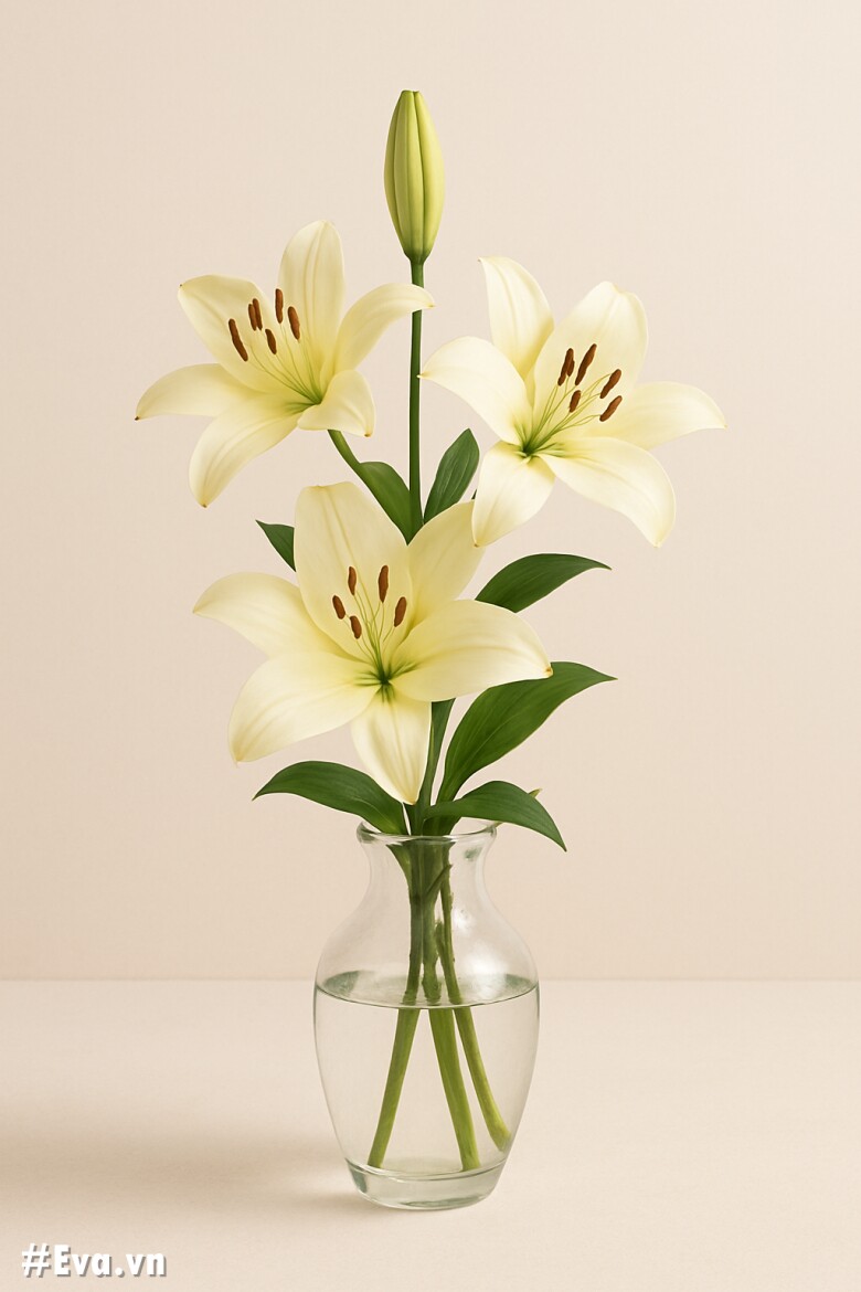 Ảnh minh họa cắm hoa kiểu tầng đơn giản.