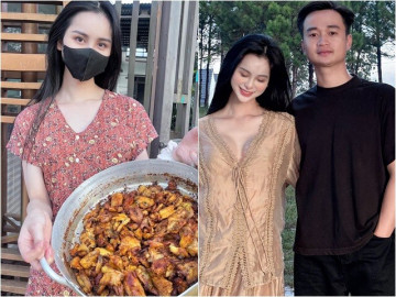 Á hậu chuyển giới có gương mặt "vạn người mê" về quê bán bún, công khai bạn trai giản dị làm "shipper, sửa điện nước"