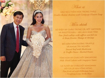 Đám cưới con gái tỷ phú Johnathan Hạnh Nguyễn: Mâm tiệc toàn đặc sản nhà giàu, xứng tầm ái nữ "Vua hàng hiệu"