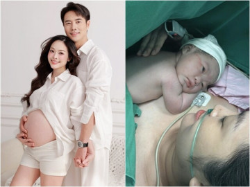 MC có nụ cười đẹp nhất VTV hạ sinh con với "Dũng con bác Bơ", anh chồng Đỗ Mỹ Linh và dàn sao chúc mừng