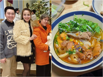 Bếp Eva - Mẹ ruột Diễm Hương "lội bộ" đi chợ ở nước ngoài để nấu cơm quê dân dã, con rể tấm tắc khen ngon