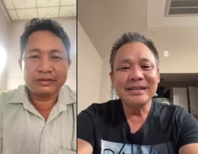 Chú Huynh và chú Đại đã trò chuyện online để xác nhận thông tin