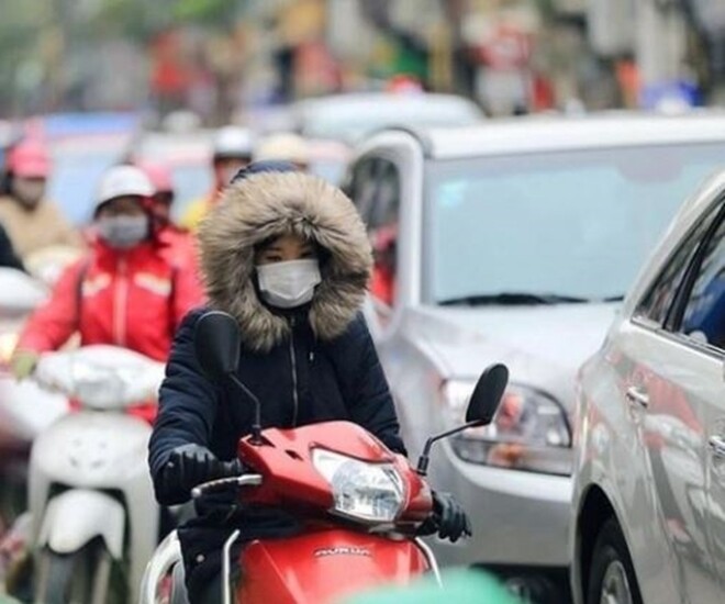 Nhiệt độ miền Bắc giảm sâu khi đón không khí lạnh.