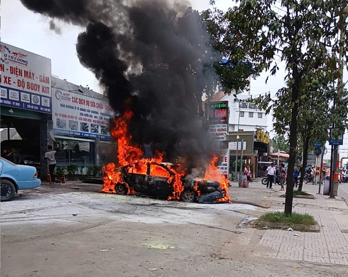 Hiện trường vụ cháy.