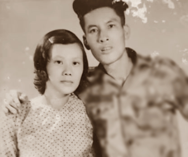 Ảnh chụp bà Đúng và ông Ngừa năm xưa