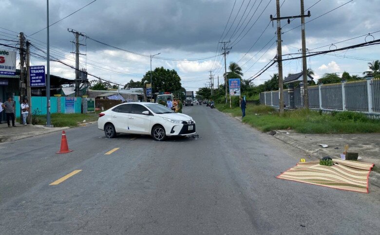 Hiện trường vụ tai nạn.