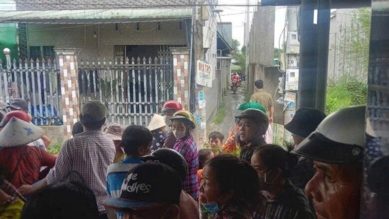 Khu vực nơi xảy ra vụ 3 người tử vong trong nhà trọ khóa trái.