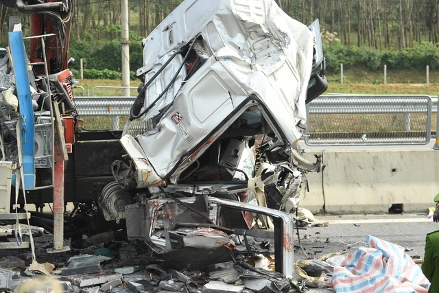 Hiện trường vụ tai nạn.