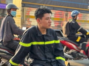 Tin tức - Clip thót tim chiến sĩ cảnh sát PCCC TP.HCM lao vào mũi xe container cứu học sinh