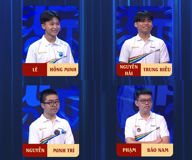 4 nam sinh của cuộc thi tuần 2 tháng 2 quý 1 Đường lên đỉnh Olympia năm thứ 26