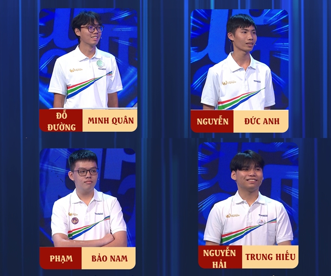 Bốn nam sinh của cuộc thi tháng 2 quý 1 Đường lên đỉnh Olympia năm thứ 26