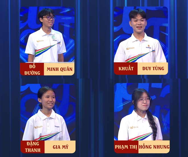 4 thí sinh của cuộc thi tuần 3 tháng 2 quý 1 Đường lên đỉnh Olympia năm thứ 26
